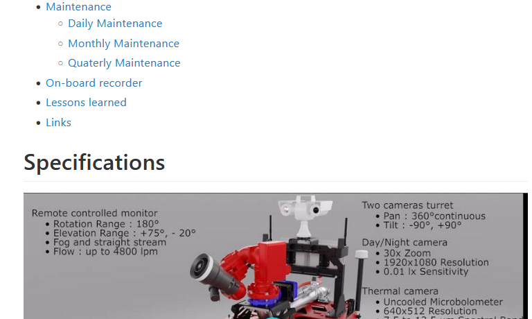 Fire Robot Documentation Image
