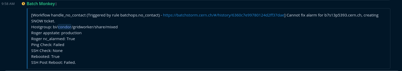 Chatops Reports